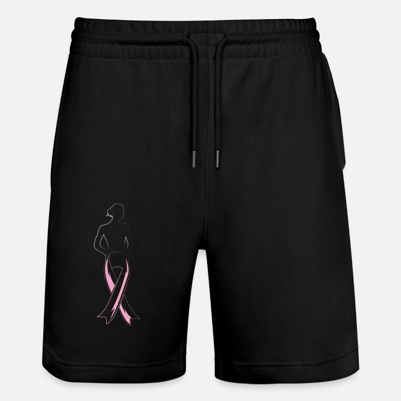 Boucle du cancer du sein - Short de jogging bio TRAINER Stanley/Stella unisexe - noir
