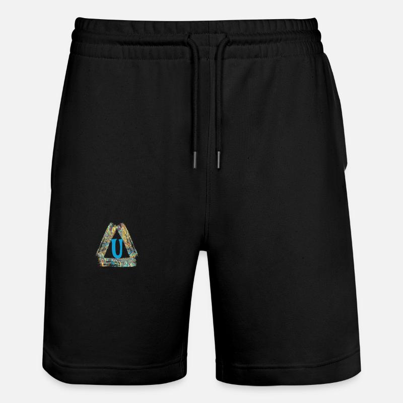 e 201 u - Stanley/Stella Unisex Bio Joggingshorts Trainer  - Schwarz