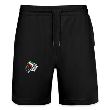 Women life freedom iran - Short de jogging bio TRAINER Stanley/Stella unisexe - noir - Devant - Nik (191cm) & Marisol (170cm)