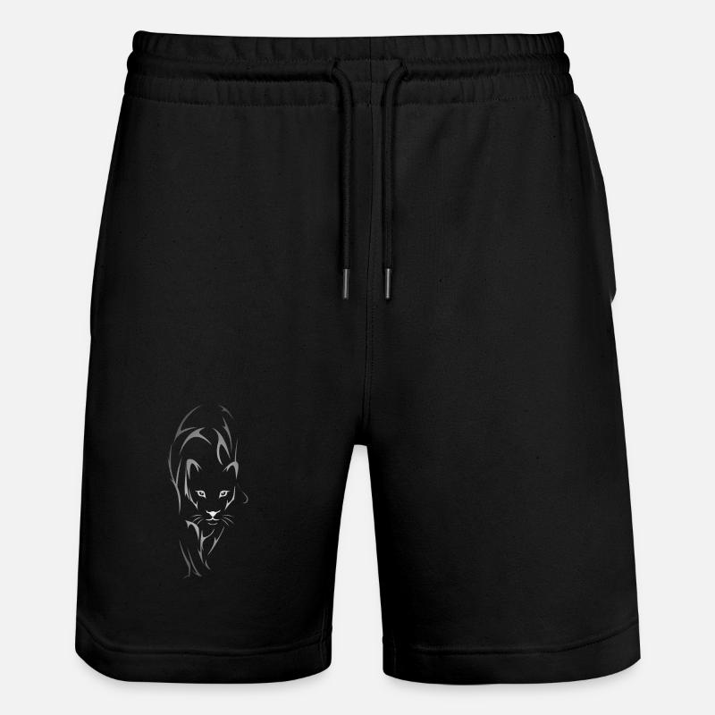 panthère noire - Short de jogging bio TRAINER Stanley/Stella unisexe - noir