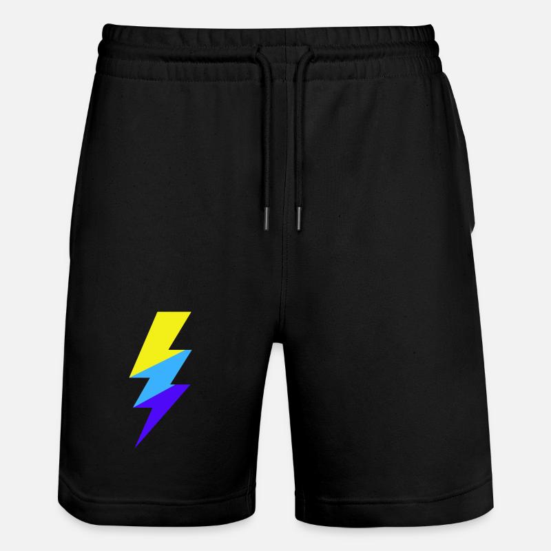Faisceau néon tricolore - Short de jogging bio TRAINER Stanley/Stella unisexe - noir