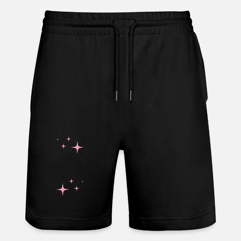 Funkeln Glitzer Sterne - Stanley/Stella Unisex Bio Joggingshorts Trainer  - Schwarz