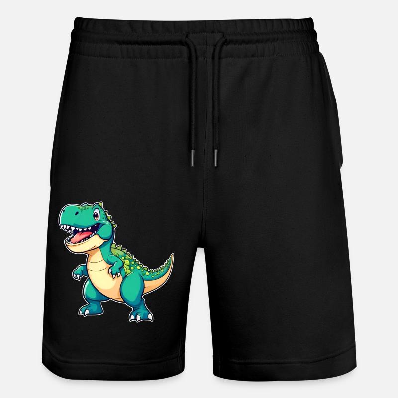 Dinosaure mignon - Short de jogging bio TRAINER Stanley/Stella unisexe - noir