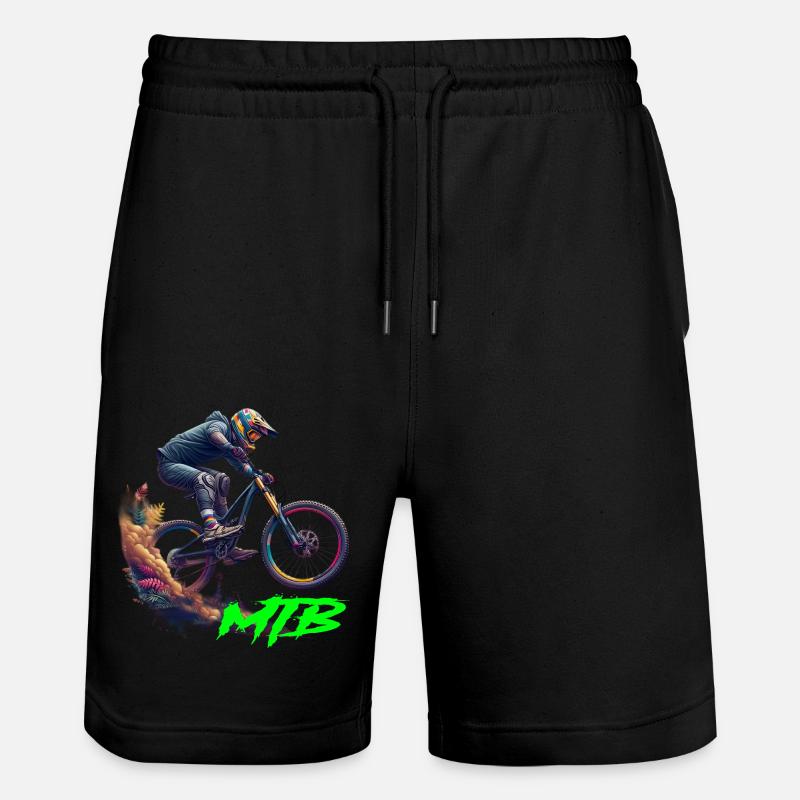 Vélo VTT - Short de jogging bio TRAINER Stanley/Stella unisexe - noir