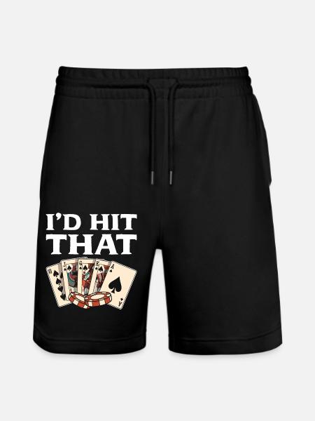 Blackjack Black Jack - Stanley/Stella Trainer Unisex Organic Jogging Shorts - black