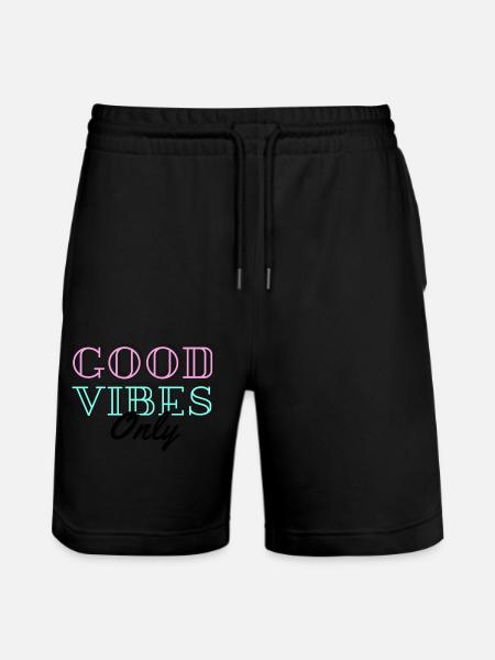 positive energy - Stanley/Stella Trainer Unisex Organic Jogging Shorts - black
