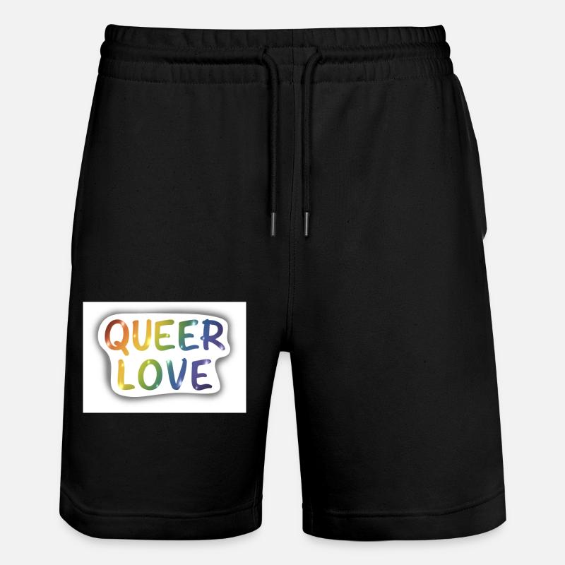 Queer love - Short de jogging bio TRAINER Stanley/Stella unisexe - noir