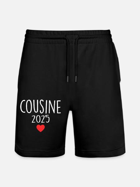 Cousin - Future Cousin 2025 - Stanley/Stella Trainer Unisex Organic Jogging Shorts - black