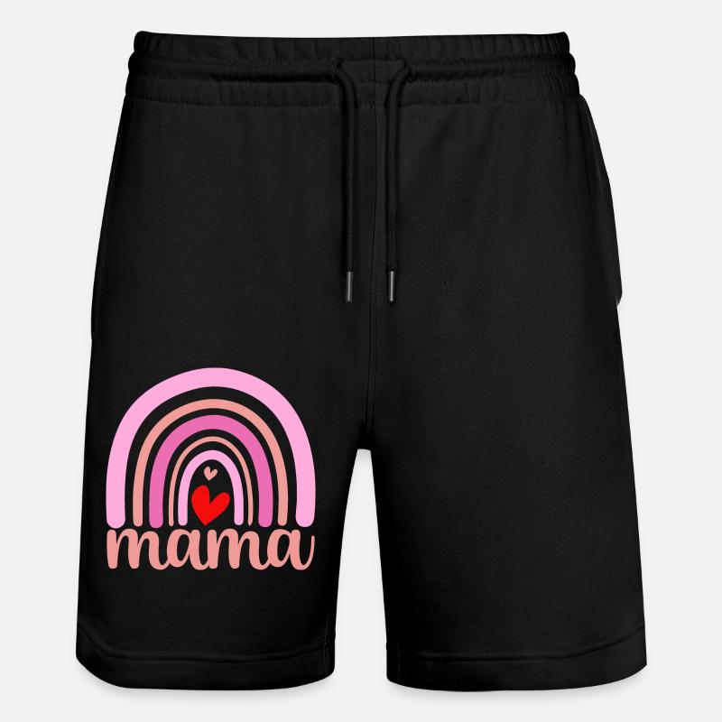 Regenbogen Mama - Stanley/Stella Unisex Bio Joggingshorts Trainer  - Schwarz