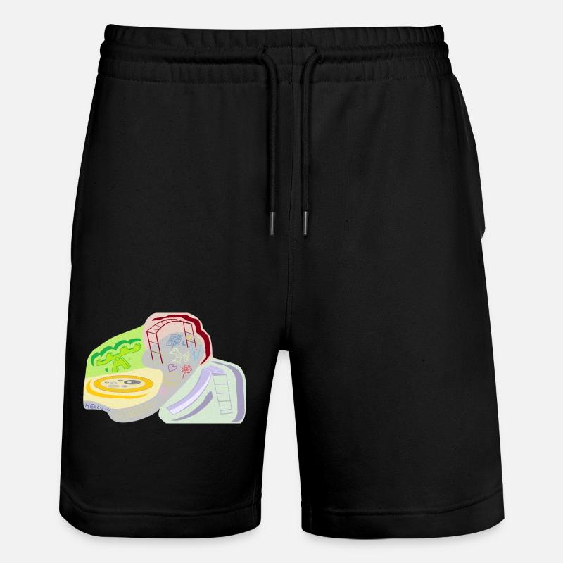 Spielplatz meines Geistes - Stanley/Stella Unisex Bio Joggingshorts Trainer  - Schwarz