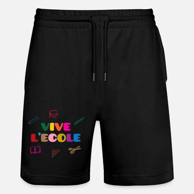 Vive l'Ecole - Stanley/Stella Unisex Bio Joggingshorts Trainer  - Schwarz