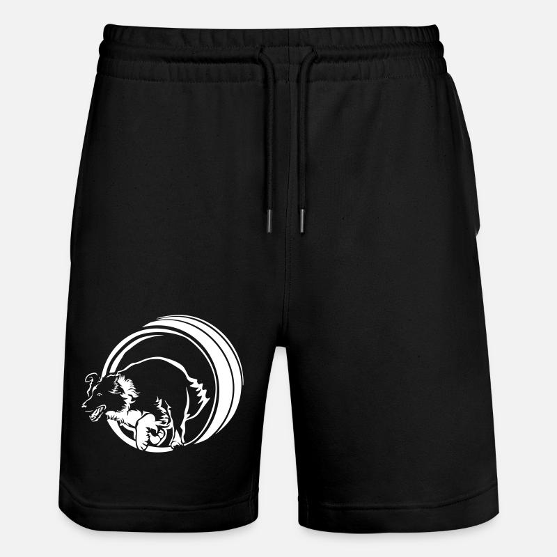 Border Collie « Black Edition » - Short de jogging bio TRAINER Stanley/Stella unisexe - noir