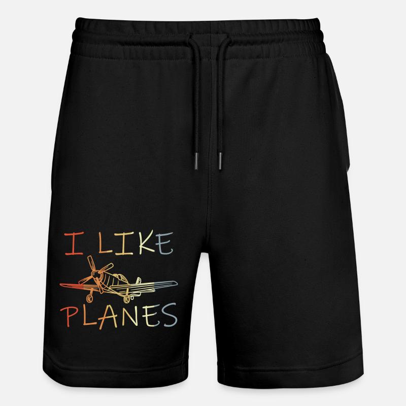 Observateur d’avion - Short de jogging bio TRAINER Stanley/Stella unisexe - noir