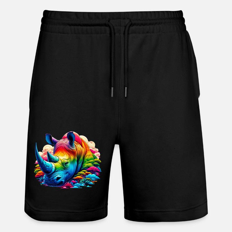 Nashorn - Stanley/Stella Unisex Bio Joggingshorts Trainer  - Schwarz