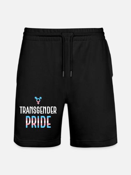 LGBTQ Pride Month - Transgender Pride - Stanley/Stella Trainer Unisex Organic Jogging Shorts - black