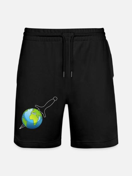 Murder of Planet Earth - Stanley/Stella Trainer Unisex Organic Jogging Shorts - black