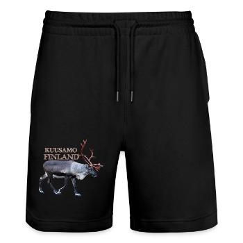 Kuusamo - Stanley/Stella Unisex Bio Joggingshorts Trainer  - Schwarz - Vorne - Nik (191cm) & Marisol (170cm)