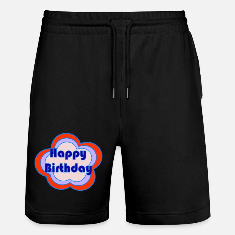 HAPPY BIRTHDAY. JOYEUX ANNIVERSAIRE. ANNIVERSAIRE. - Short de jogging bio TRAINER Stanley/Stella unisexe - noir