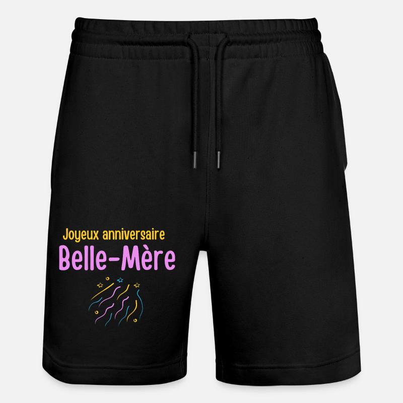 Fête Anniversaire Belle Mère - Short de jogging bio TRAINER Stanley/Stella unisexe - noir