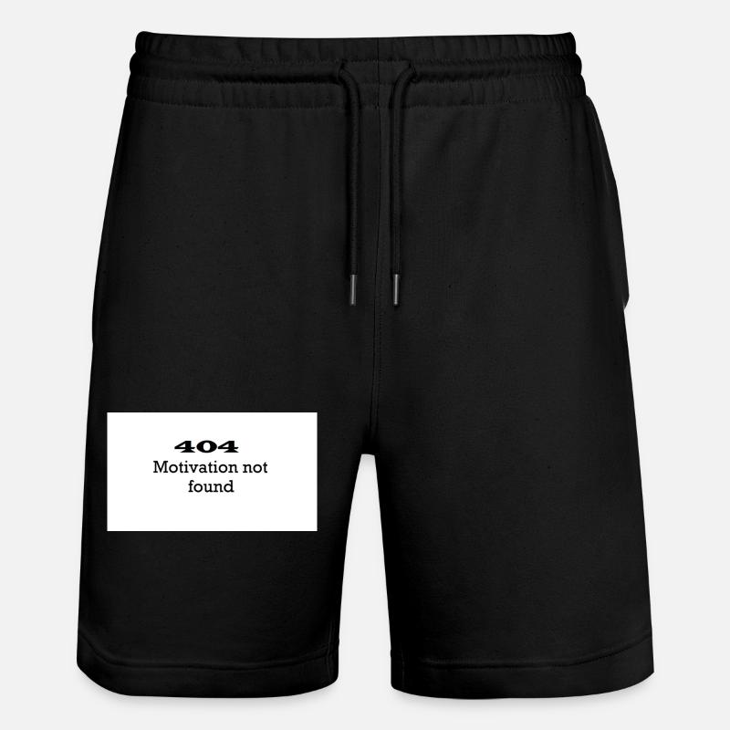 Démotivés - Short de jogging bio TRAINER Stanley/Stella unisexe - noir