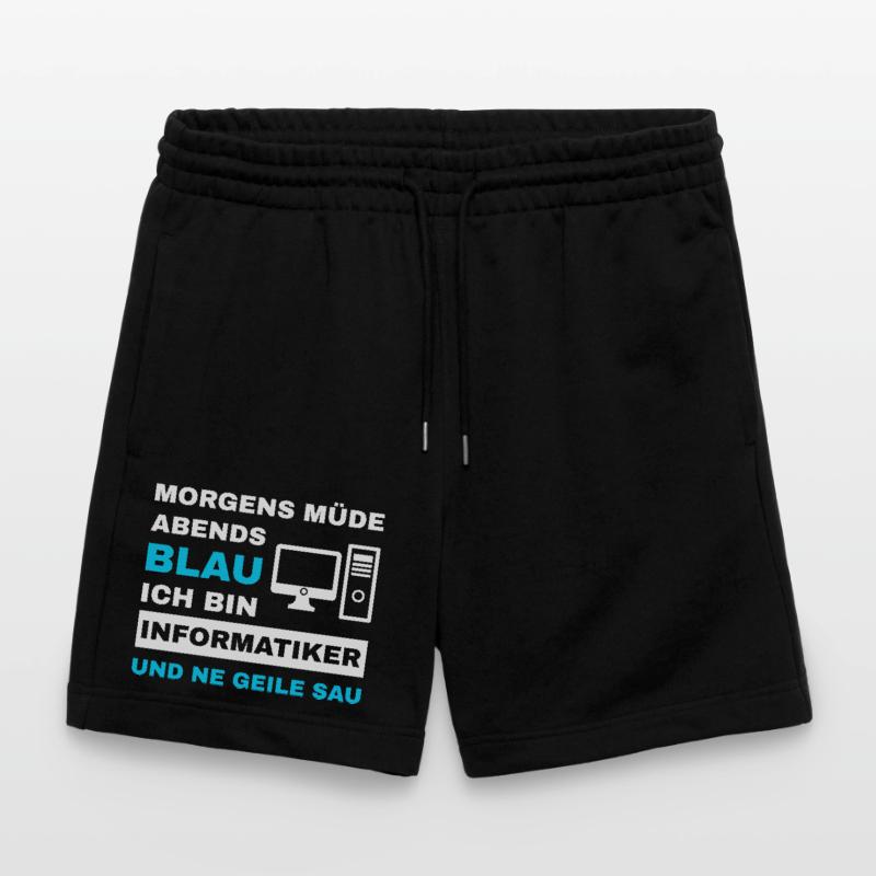 computer scientist programmer admin sayings funny Stanley/Stella Trainer Unisex Organic Jogging Shorts
