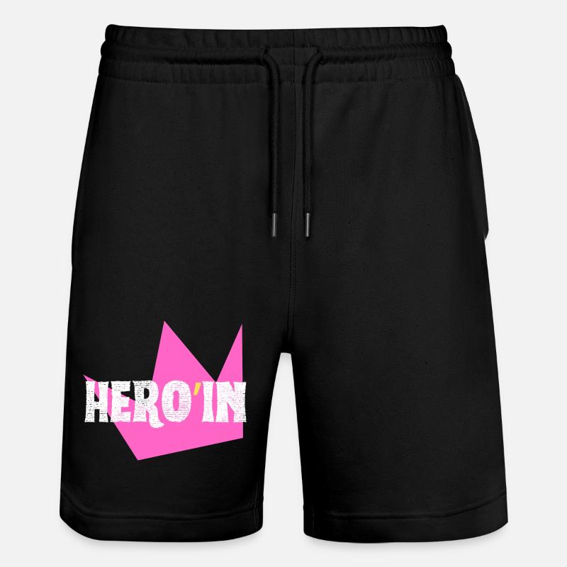Heldin - Stanley/Stella Unisex Bio Joggingshorts Trainer  - Schwarz