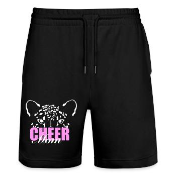 Cheer Mom  - Stanley/Stella Unisex Bio Joggingshorts Trainer  - Schwarz - Vorne - Nik (191cm) & Marisol (170cm)