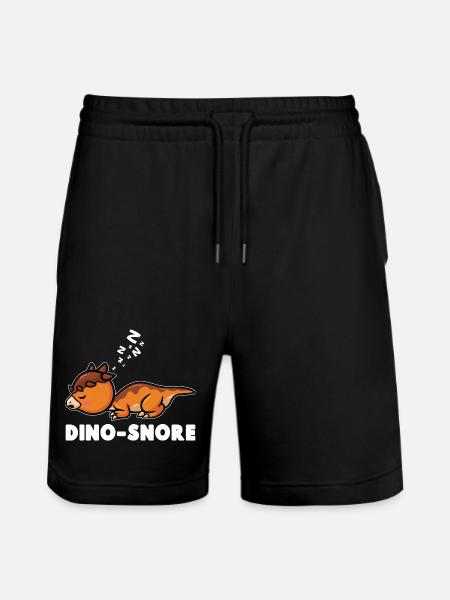  Dinosaur Paleontology Dino Sleeping - Stanley/Stella Trainer Unisex Organic Jogging Shorts - black