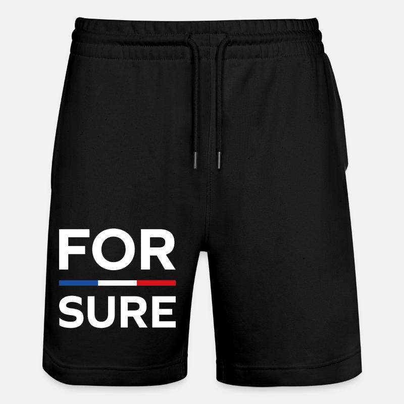 macron For sure - Short de jogging bio TRAINER Stanley/Stella unisexe - noir