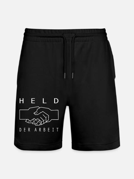 DDR Held der Arbeit - Stanley/Stella Unisex Bio Joggingshorts Trainer - Schwarz