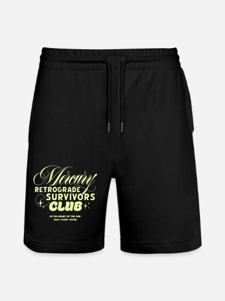 Mercury Retrograde Survivors Club - Stanley/Stella Trainer Unisex Organic Jogging Shorts - black