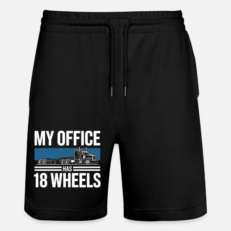 Chauffeur de camion Camion Diesel - Short de jogging bio TRAINER Stanley/Stella unisexe - noir