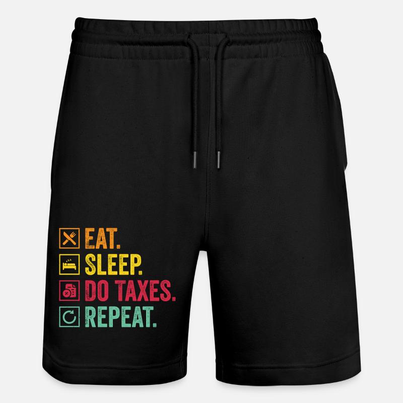 Manger Contrôle du sommeil Répéter - Short de jogging bio TRAINER Stanley/Stella unisexe - noir