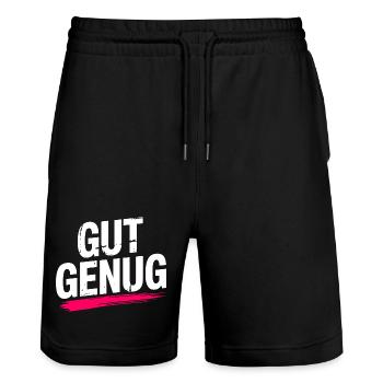 Gut Genug Selbstliebe Ich Bin Gut Genug Selbstwert - Stanley/Stella Unisex Bio Joggingshorts Trainer  - Schwarz - Vorne - Nik (191cm) & Marisol (170cm)