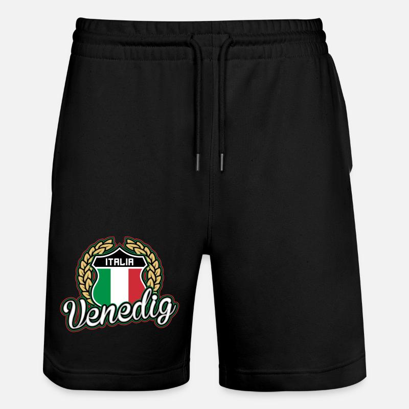 Venedig - Stanley/Stella Unisex Bio Joggingshorts Trainer  - Schwarz
