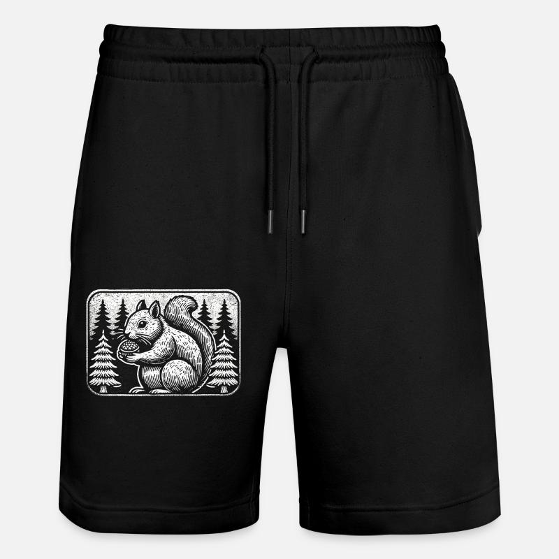 Écureuil - Short de jogging bio TRAINER Stanley/Stella unisexe - noir
