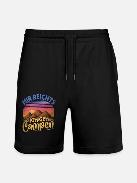 Camping - Stanley/Stella Unisex Bio Joggingshorts Trainer  - Schwarz