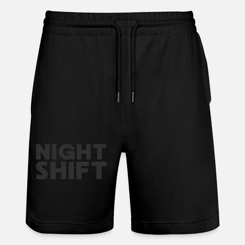 NIGHT SHIFT - Stanley/Stella Trainer Unisex Organic Jogging Shorts - black