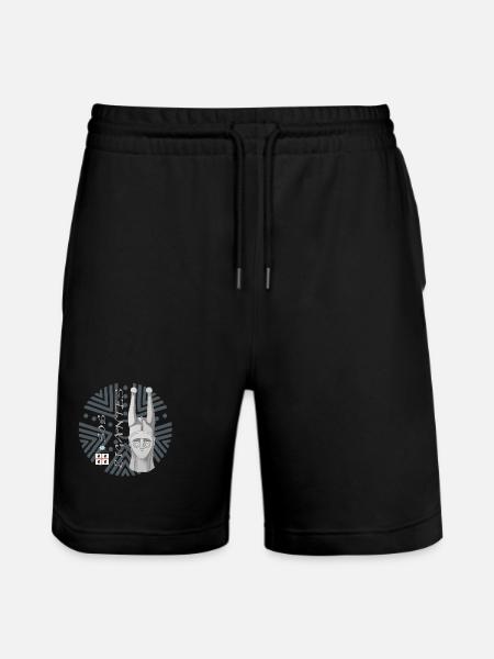 Giant Sardinia of Mont'e Prama - Stanley/Stella Trainer Unisex Organic Jogging Shorts - black