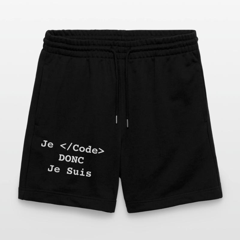 Je Code Donc Je Suis Informatique et Programmeur Short de jogging bio TRAINER Stanley/Stella unisexe