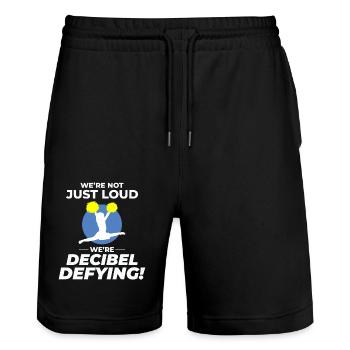 Cheerleader Cheerleading Girl Cheering Cheer Squad - Stanley/Stella Trainer Unisex Organic Jogging Shorts - black - Front - Nik (191cm) & Marisol (170cm)