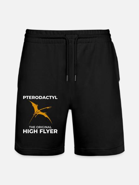 Pterodactyl Dinosaur Fossil Hunting Paleontology - Stanley/Stella Trainer Unisex Organic Jogging Shorts - black