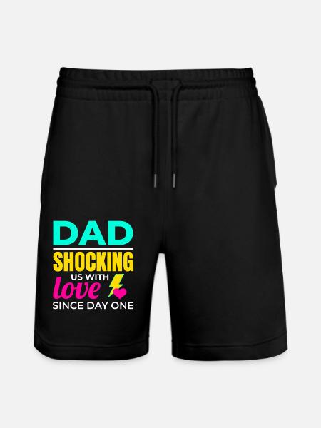 Electrician Electrical Technician Valentines Day - Stanley/Stella Trainer Unisex Organic Jogging Shorts - black