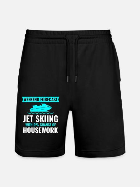Jet Skiing Weekend Getaway - Stanley/Stella Trainer Unisex Organic Jogging Shorts - black