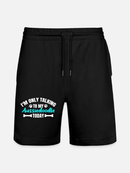 Aussiedoodle Owner Owner - Stanley/Stella Trainer Unisex Organic Jogging Shorts - black