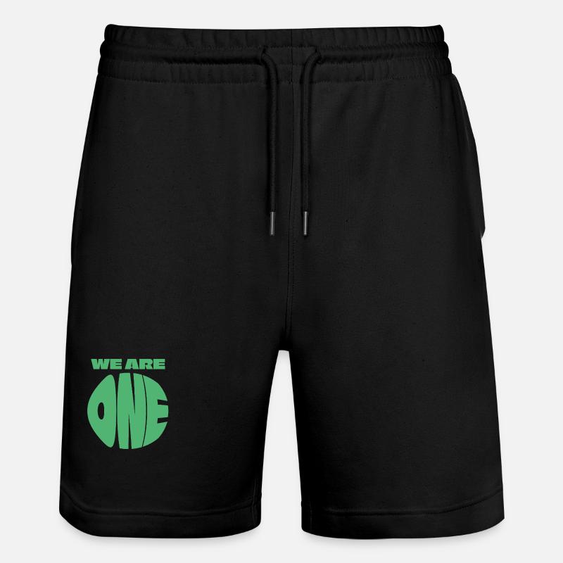 WE ARE ONE (ONE EARTH) - Stanley/Stella Unisex Bio Joggingshorts Trainer  - Schwarz