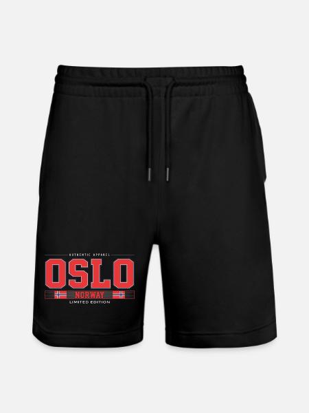 OSLO - Stanley/Stella Trainer Unisex Organic Jogging Shorts - black