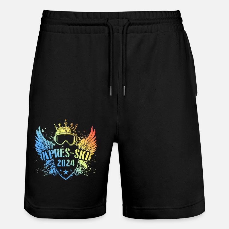 Apres Ski 2024 Spruch Bunt - Stanley/Stella Unisex Bio Joggingshorts Trainer  - Schwarz