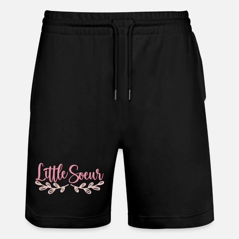 Petite Sœur - Little Sister - Short de jogging bio TRAINER Stanley/Stella unisexe - noir