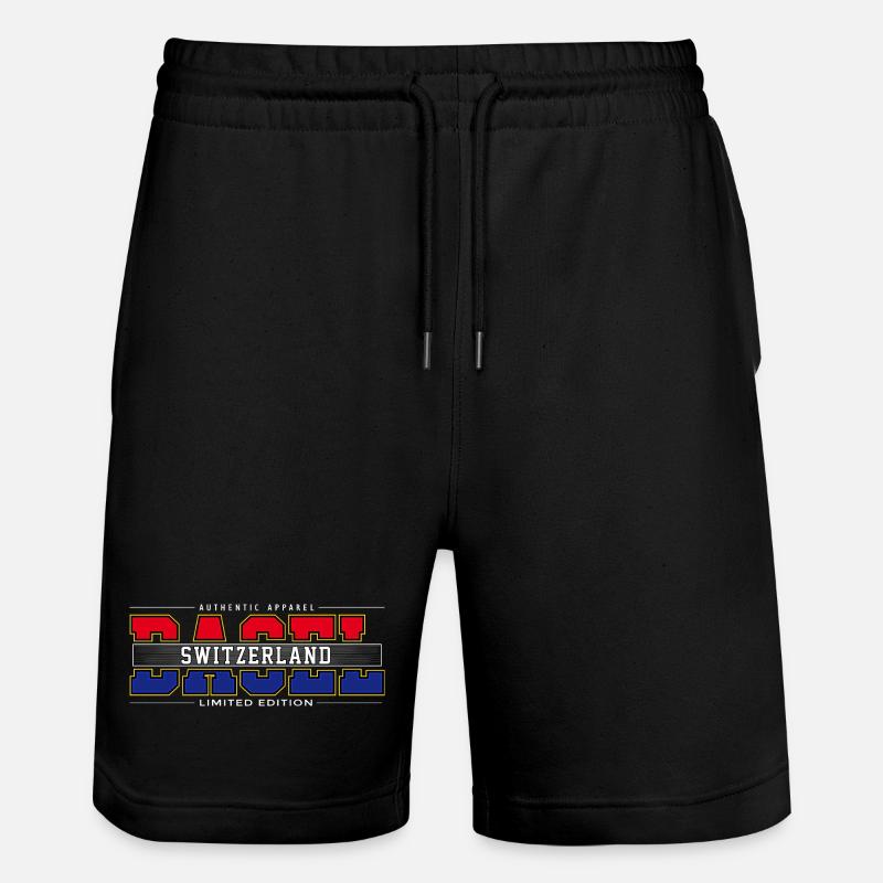 BASEL - Stanley/Stella Trainer Unisex Organic Jogging Shorts - black